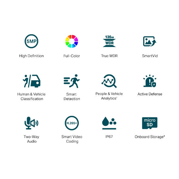 VIGI 5MP Outdoor Full-Color Bullet Network Camera