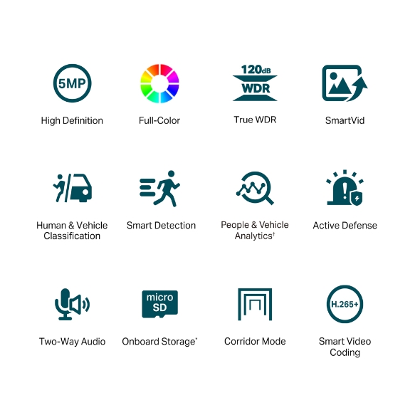 VIGI 5MP Full-Color Turret Network Camera