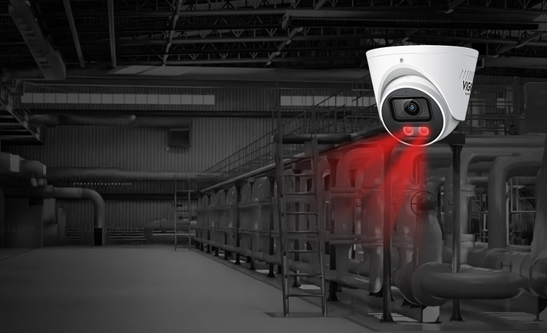 When no vehicle or person are detected, only IR night vision is displayed.