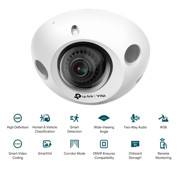 3MP IR Mini Dome Network Camera