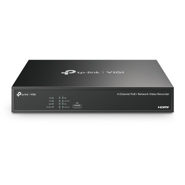 VIGI 4MP Full-Color Turret IPC & 4 Channel PoE+ NVR KIT